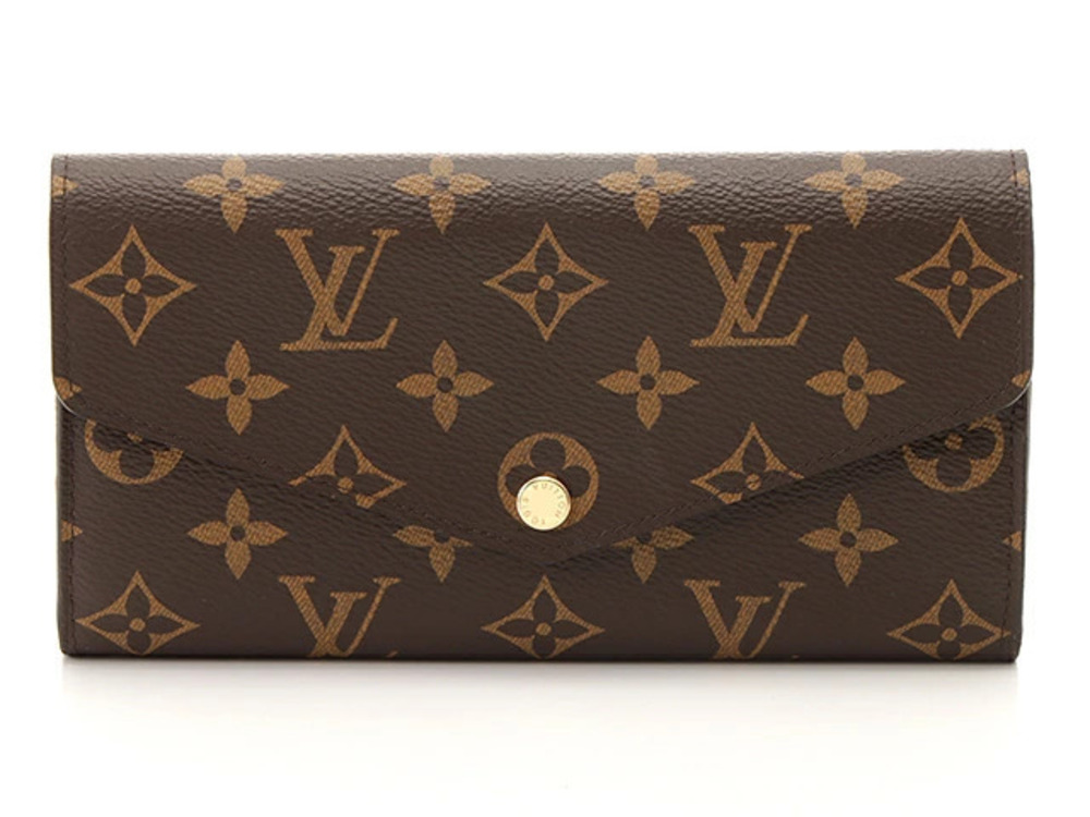 LOUIS VUITTON Monogram Portefeuille Sarah Brown Long Wallet